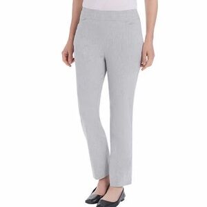 Hilary Radley Ladies' Size M Pull-On Ankle Pant, Htr. Light Gray